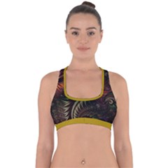 Fractal Cross Back Hipster Bikini Top 