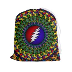 Grateful Dead Bear Pattern Drawstring Pouch (2xl)