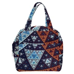 Fractal Triangle Geometric Abstract Pattern Boxy Hand Bag