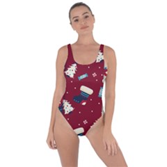 Flat Design Christmas Pattern Collection Art Bring Sexy Back Swimsuit