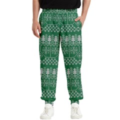 Christmas Knit Digital Men s Elastic Waist Pants