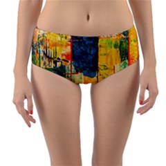 Wall Art Reversible Mid-waist Bikini Bottoms