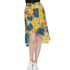 Wall Art Frill Hi Low Chiffon Skirt