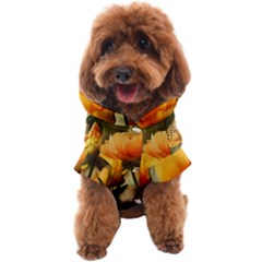 Yellow Butterfly Flower Dog Coat