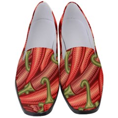 Seamless-chili-pepper-pattern Women s Classic Loafer Heels