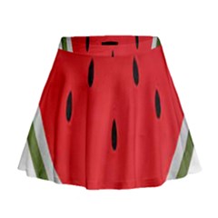 Watermelon Pillow Fluffy Mini Flare Skirt