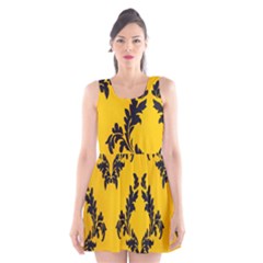 Zebra Zebra Pattern Zebra Fur Zebra Print Strip Scoop Neck Skater Dress