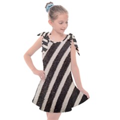 Zebra Zebra Pattern Zebra Fur Zebra Print Strip Kids  Tie Up Tunic Dress