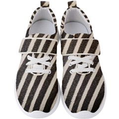 Zebra Zebra Pattern Zebra Fur Zebra Print Strip Men s Velcro Strap Shoes by Azkajaya
