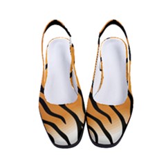 Tiger Skin Pattern Women s Classic Slingback Heels