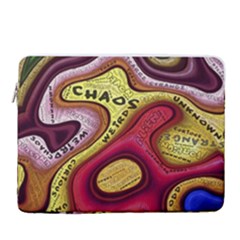 Chaos Unknown Unfamiliar Strange 15  Vertical Laptop Sleeve Case With Pocket