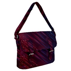 Illustrations Space Purple Buckle Messenger Bag