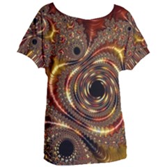 Geometric Art Fractal Abstract Art Women s Oversized T-shirt