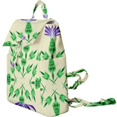 Thistle Flower Purple Thorny Flora Buckle Everyday Backpack