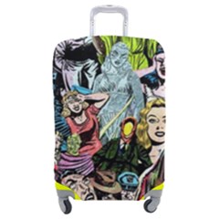 Vintage Horror Collage Pattern Luggage Cover (medium) by Ket1n9