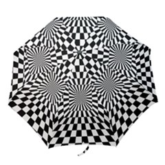 Optical-illusion-chessboard-tunnel Folding Umbrellas