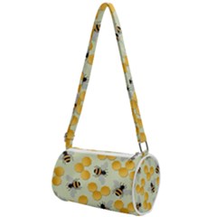 Bees Pattern Honey Bee Bug Honeycomb Honey Beehive Mini Cylinder Bag