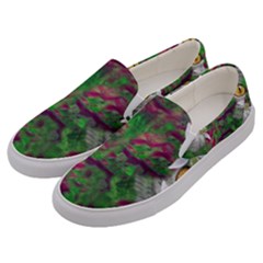 Illustrations Color Cat Flower Abstract Textures Men s Canvas Slip Ons