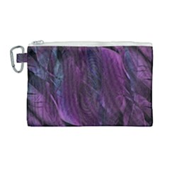 Feather Pattern Texture Form Canvas Cosmetic Bag (large)