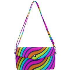 Swirl Twirl Design Pattern Waves Removable Strap Clutch Bag by Loisa77