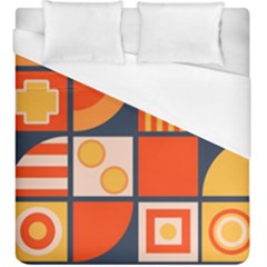 Square Shapes Pattern Design Duvet Cover (king Size) by Loisa77