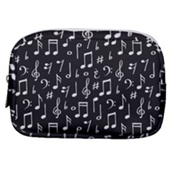 Chalk Music Notes Signs Seamless Pattern Make Up Pouch (small)