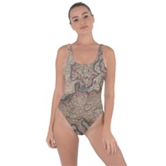 Old Vintage Classic Map Of Europe Bring Sexy Back Swimsuit