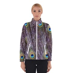 Peacock Bird Feathers Plumage Peacock Women s Bomber Jacket