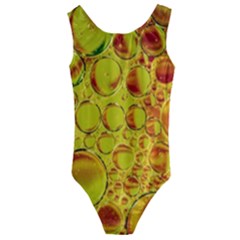 Oil Drop Water Oil Abstract Oily Kids  Cut-out Back One Piece Swimsuit