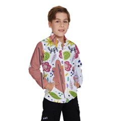 Summer Flowers Spring Background Kids  Windbreaker