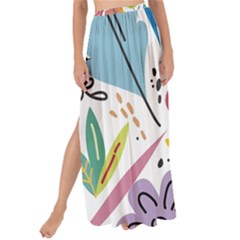 Summer Flowers Spring Background Maxi Chiffon Tie-Up Sarong