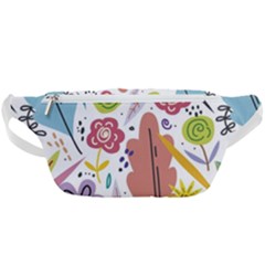 Summer Flowers Spring Background Waist Bag 