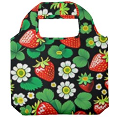 Strawberries Pattern Foldable Grocery Recycle Bag