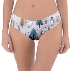 Snowman Snow Christmas Reversible Classic Bikini Bottoms