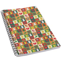 Template Christmas Pattern 5.5  x 8.5  Notebook