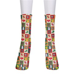 Template Christmas Pattern Crew Socks