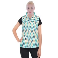 Zigzag01 Women s Button Up Vest