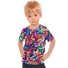 Colorful Candy Texture, Close-up Kids  Sports T-shirt