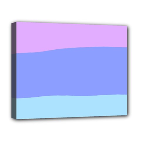 Pastel Colour, Blue, Lilac, Orange, Pastel, Pink, Romance Deluxe Canvas 20  X 16  (stretched)