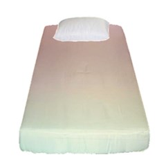 Rainbow Pastel, Purple, Gradient, Light, Led, Pink, Simple Fitted Sheet (single Size)