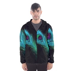 Shree Krishna, Feather, Lord, Rainbows Men s Hooded Windbreaker