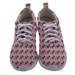 Fern Pattern 2 Pink Women Athletic Shoes