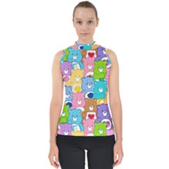 Care Bears, Adorable, Art Mock Neck Shell Top