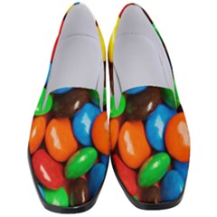 Colorful Candy Background, Close-up Women s Classic Loafer Heels