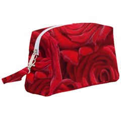 Red Roses , Flowers, Red Roses Wristlet Pouch Bag (large)