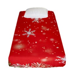 Christmas Ornament Fitted Sheet (single Size)