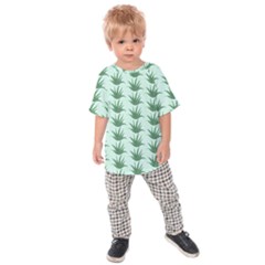 Aloe Plants Pattern Scrapbook Kids  Raglan T-shirt