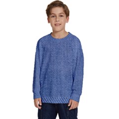 Blue Denim Kids  Crewneck Sweatshirt