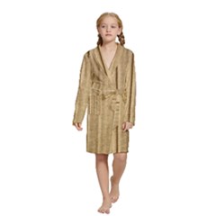 Brown Cardboard Texture Macro, Cardboard, Cardboard Kids  Long Sleeve Velvet Lounge Robe