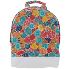 Floral And Leaves Pattern Mini Full Print Backpack